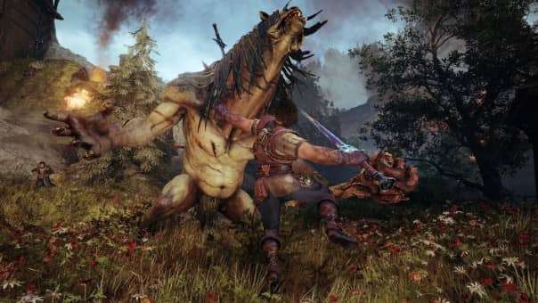 A fierce battle erupts as warriors clash in an intense fight scene, featured in the Blades of Fire review.