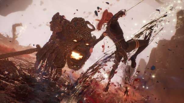 Clair Obscur: Expedition 33 review – A stunning combat sequence showcasing dynamic attacks, strategic gameplay, and breathtaking visual effects.