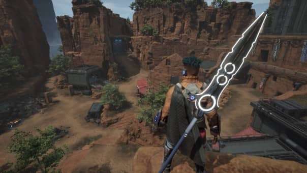 Empyreal Review – A high-angle view of the main hub, showcasing its sprawling layout, key locations, and futuristic design.