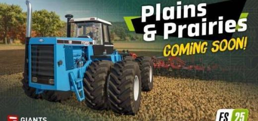 Ford 976 & 1156 Versatile tractors featured in the Farming Simulator 25 Plains & Prairies Pack.