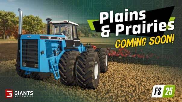 Ford 976 & 1156 Versatile tractors featured in the Farming Simulator 25 Plains & Prairies Pack.