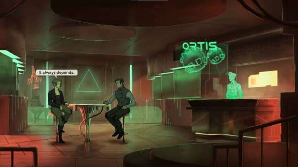 Fia discusses time-travel secrets with a mysterious man in our Old Skies review.