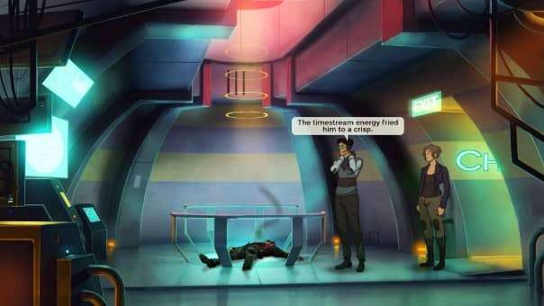 In our Old Skies review, Fia reacts to a tragic accident at home base, where time-travel consequences turn deadly.