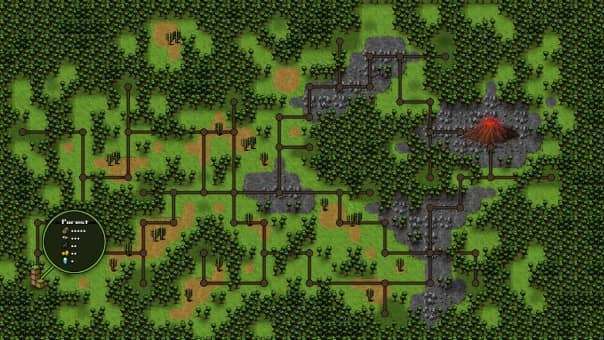 Navigating the Mineshaft Preview's level select world map, highlighting diverse environments and strategic choices.