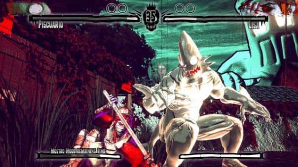 The Mostroscopy review showcases a chilling graveyard battle between Lisa and Piscuario, highlighting the game's eerie atmosphere and intense combat