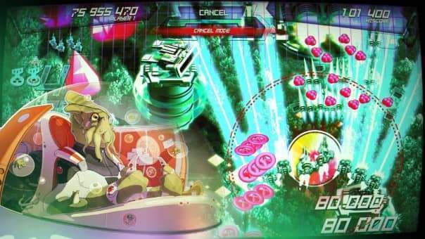 A Shinorubi character unleashing Fever Mode, intensifying firepower and canceling enemy shots in this high-energy review moment.