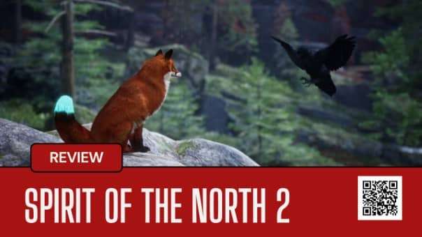 A breathtaking Arctic landscape featured in the Spirit of the North 2 review, highlighting the game's stunning visuals.