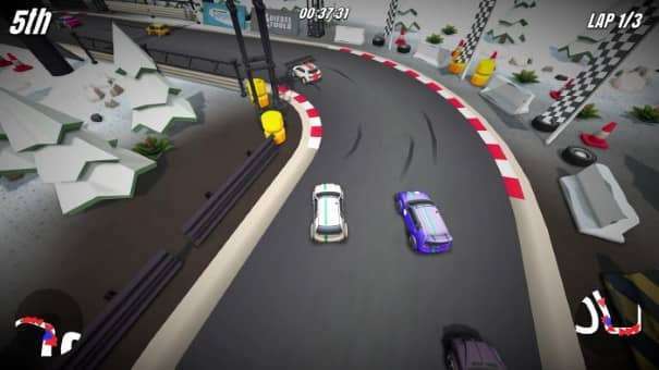 A thrilling moment from the Super Engine GT Turbo Spec review, as cars drift through a tight Alpine corner in a high-speed showdown.