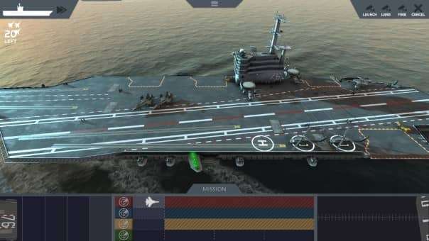 The aircraft carrier sails through open waters in Carrier Deck, en route to a critical deployment.