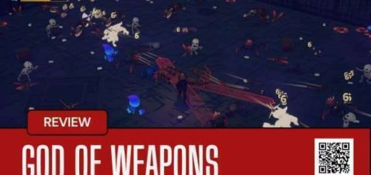 Enemies swarm the player in God of Weapons, highlighting the intense roguelike battle mechanics.