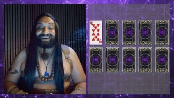 A tense moment in the Hello Stranger review, showcasing the strategic card game mini-game.
