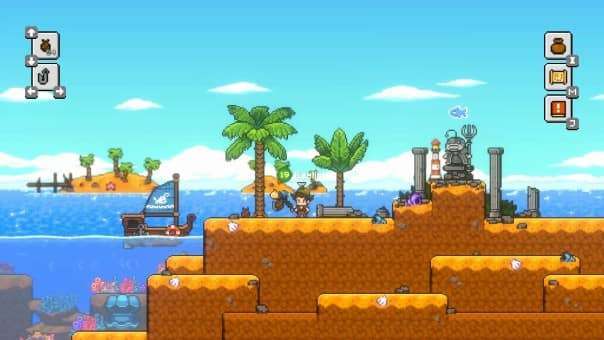 A lone character exploring desert terrain in the Nice Day for Fishing review, showcasing the game’s diverse environments.