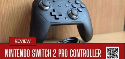 A close-up of the Nintendo Switch 2 Pro Controller, showcasing its ergonomic design in our review.