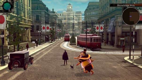 Raidou traverses the bustling streets of 1930s Tokyo in RAIDOU Remastered: The Mystery of the Soulless Army, balancing mystery and daily life.