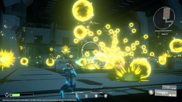A chaotic bullet hell sequence from the Scar-Lead Salvation review, showcasing relentless enemy fire and high-speed dodging.