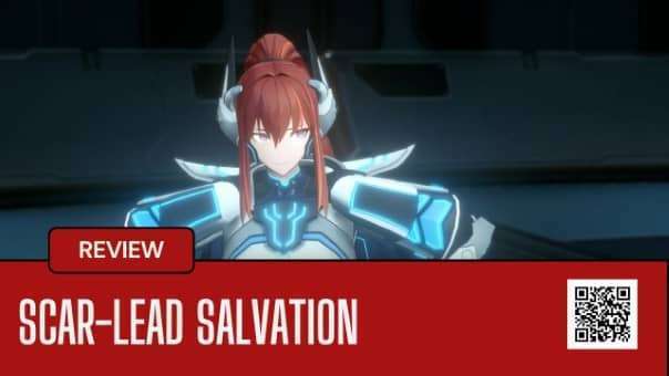 A dynamic action shot from the Scar-Lead Salvation review, highlighting fast-paced combat and Mirage Shift mechanics.