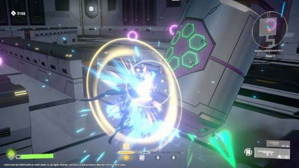 A fierce melee strike from the Scar-Lead Salvation review, showcasing intense close-combat action.