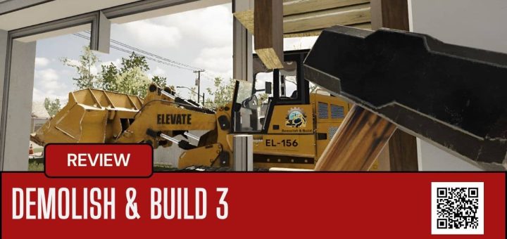 A player smashing through a brick wall with a sledgehammer in Demolish & Build 3’s detailed destruction sequence.