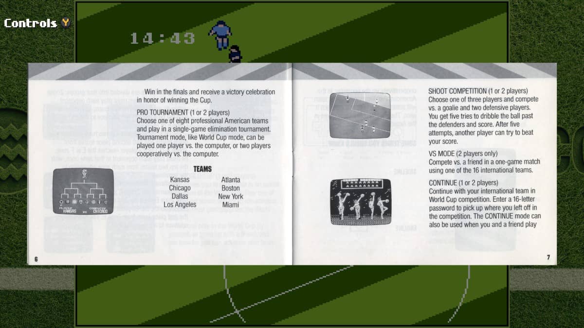 High-resolution scan of Goal 94 manual featured during our retro football review.