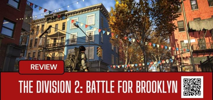 Two soldiers patrol a deserted Brooklyn street in The Division 2: Battle For Brooklyn after a chaotic celebration.