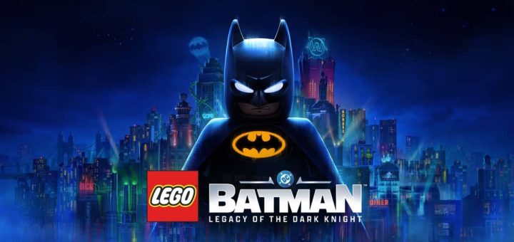 Main title logo for LEGO Batman: Legacy of the Dark Knight, the newly announced open-world action game.