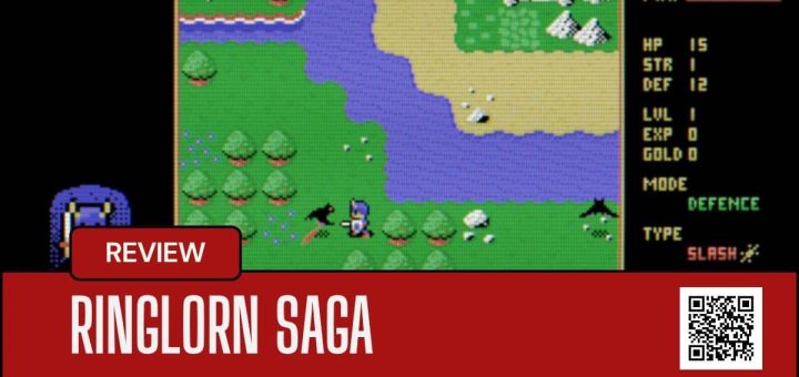 Ringlorn Saga hero ventures through a pixel-rich overworld, showcasing the game’s retro RPG exploration.