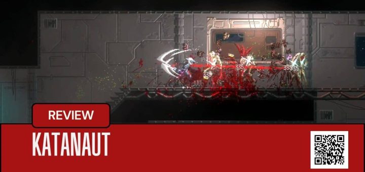 Katanaut unleashes pixelated carnage as enemies swarm in a brutal combat sequence from the game’s core experience.