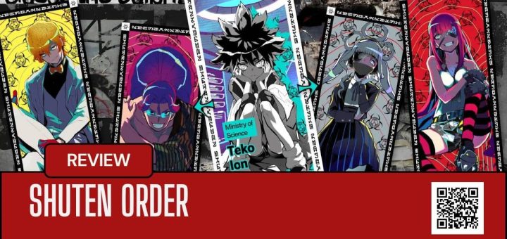 Stylized tarot-inspired portrait of the Shuten Order team, highlighting key characters in our in-depth game analysis.