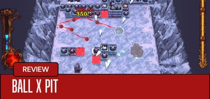 A hectic BALL x PIT gameplay moment in the Ice Kingdom, with blocks breaking and enemies flooding the screen.