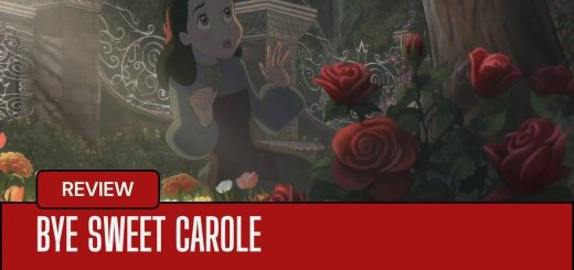 Carole stands in a rose-filled garden in Bye Sweet Carole, capturing the game’s haunting beauty and emotional tone.