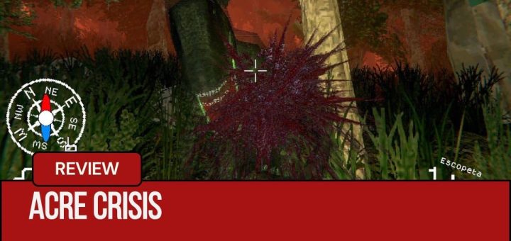 Acre Crisis player under attack by a dinosaur in a tense jungle survival moment.