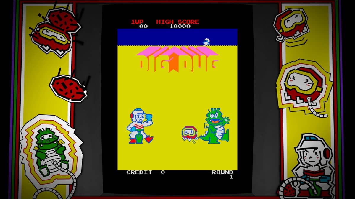 Dig Dug on the Atari 2600 showcasing its classic art style and retro gameplay charm.