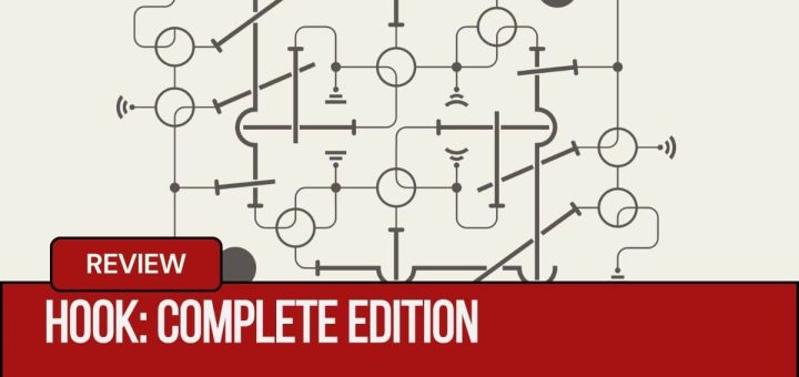 An intricate puzzle layout from Hook Complete Edition showcasing the minimalist yet challenging gameplay design.
