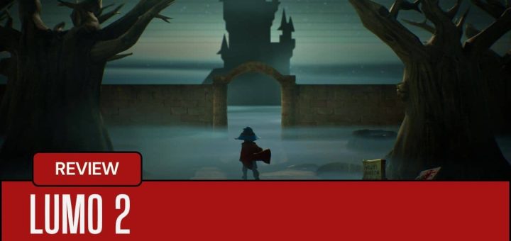 The hero from Lumo 2 runs toward a towering castle, capturing the game’s adventurous spirit and puzzle-driven journey.