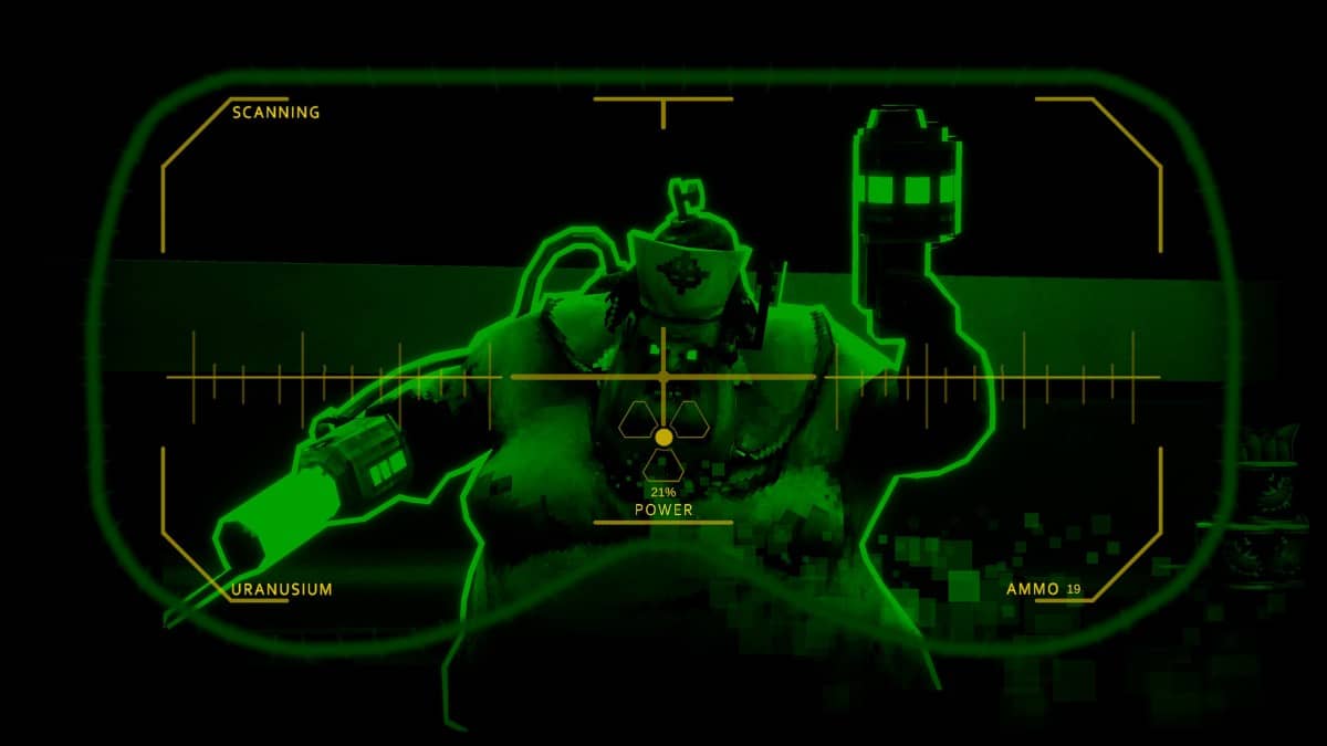POSTAL: Brain Damaged - These Sunny Daze reveals a towering monster through night vision goggles in a tense encounter.