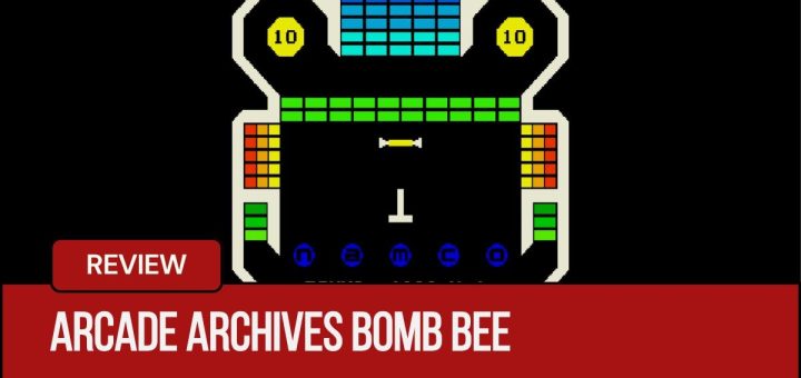 Arcade Archives BOMB BEE game board with all blocks in place, showcasing classic arcade challenge.