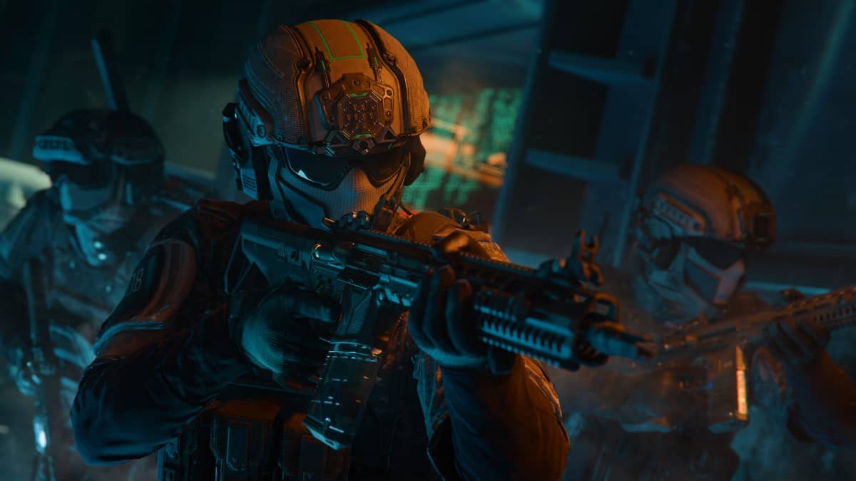 High-fidelity Black Ops 7 players in tactical gear showcasing the depth and realism of character models.