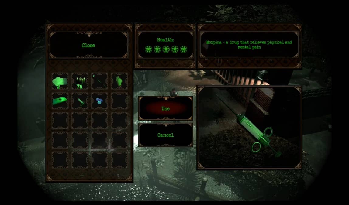 The Order of the Snake inventory screen showing the drag and drop system as items are moved around.
