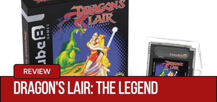 The Dragon's Lair The Legend Game Boy box and cartridge displayed together with the classic game art.