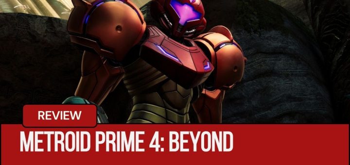 Samus stands ready for the adventure in Metroid Prime 4 Beyond, facing the camera in her iconic suit.