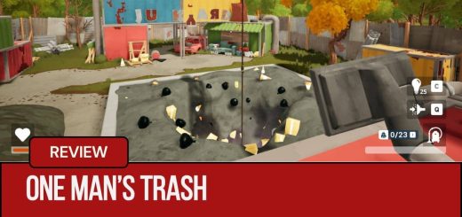 A view across the upper ground in One Mans Treasure with the crane overlooking the dump site as you stand with your vacuum.