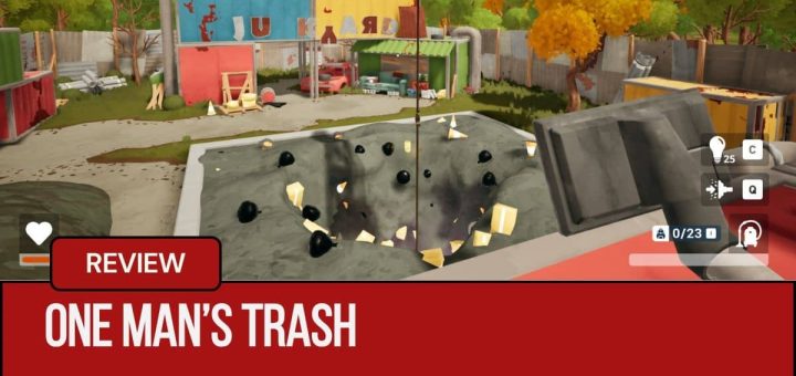 A view across the upper ground in One Mans Treasure with the crane overlooking the dump site as you stand with your vacuum.