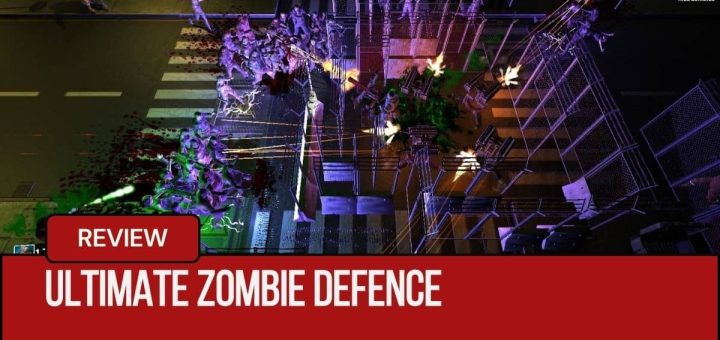 Intense night-time combat in Ultimate Zombie Defence as players fight off swarming zombies in a chaotic gameplay moment.
