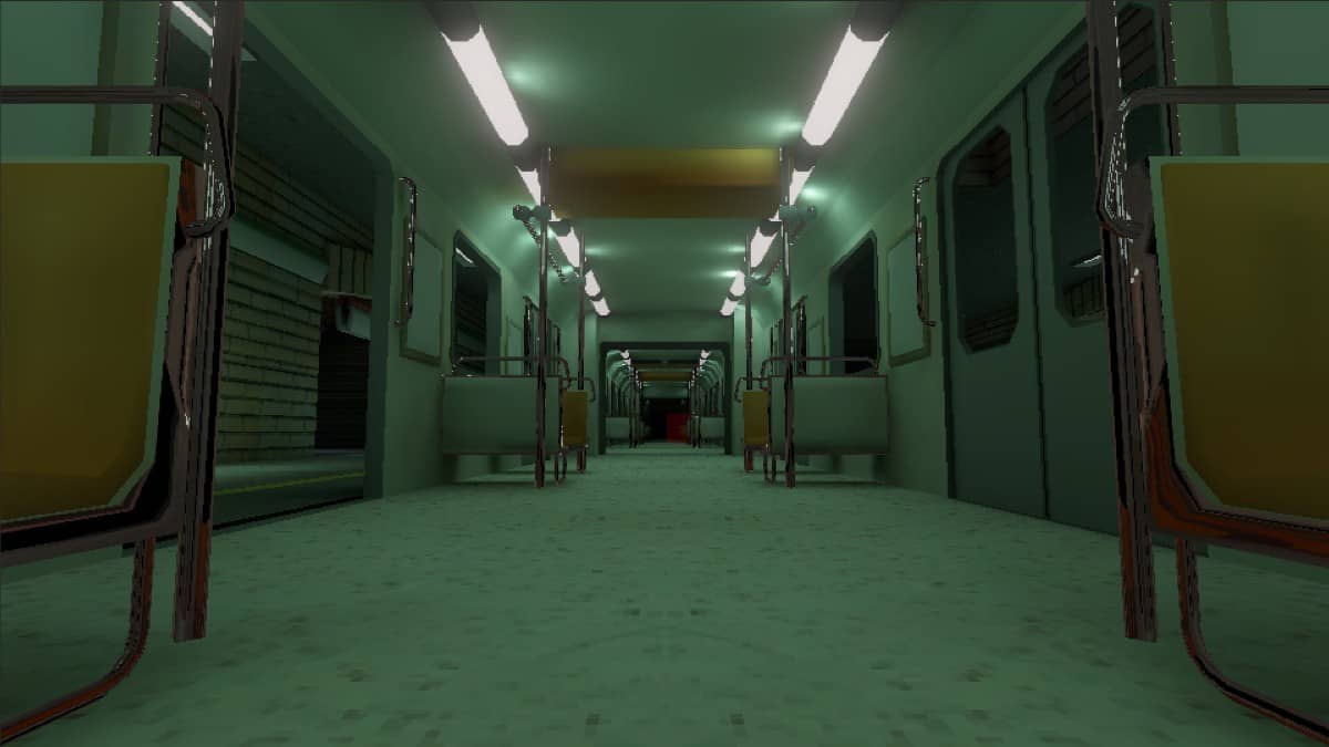 The starting train in THE LAST TRAIN: Baquedano, shown in a calm moment before the tension begins.