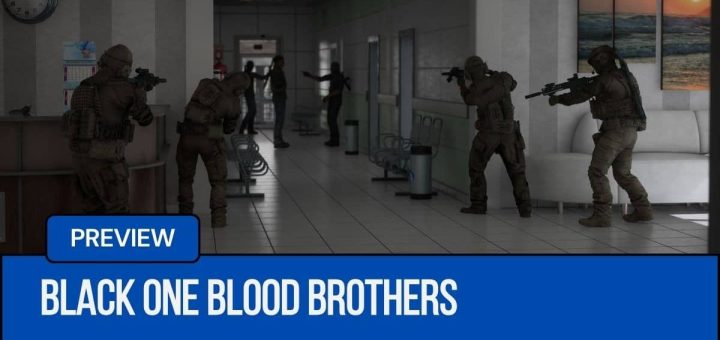 A tactical squad preparing a precise airport deployment in Black One Blood Brothers.