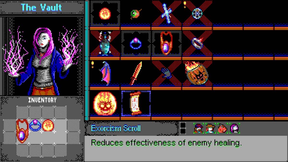 Haunted Lands Sorceress viewing vault unlocks and character items for Gert Lush Gaming.