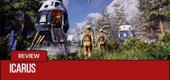 ICARUS explorers land on a lush planet beside their drop pod for Gert Lush Gaming.