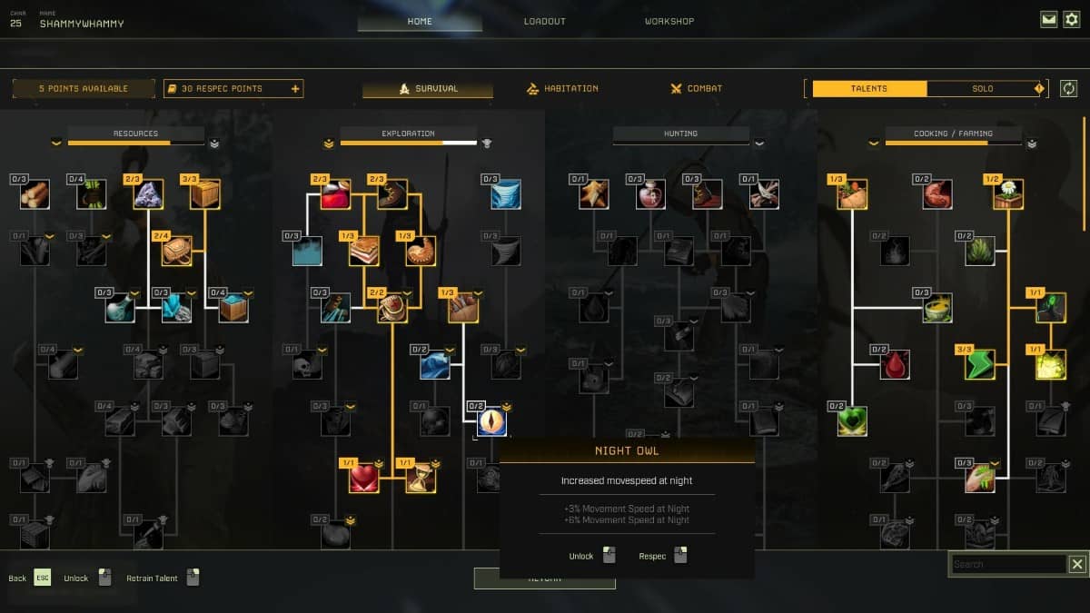 ICARUS skill tree branches into multiple paths in this detailed view for Gert Lush Gaming.