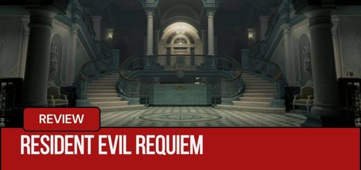 Opening foyer of the medical centre in Resident Evil Requim captured for Gert Lush Gaming.