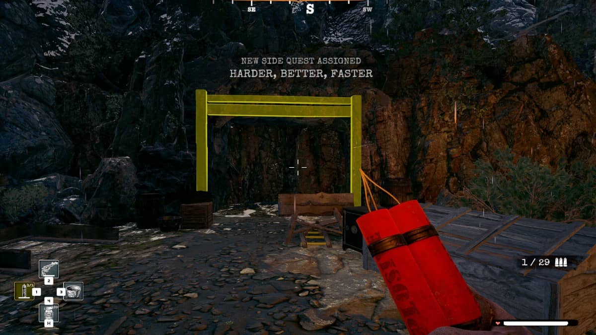 Building a mine entrance while carrying dynamite in Alaska Gold Fever for Gert Lush Gaming.